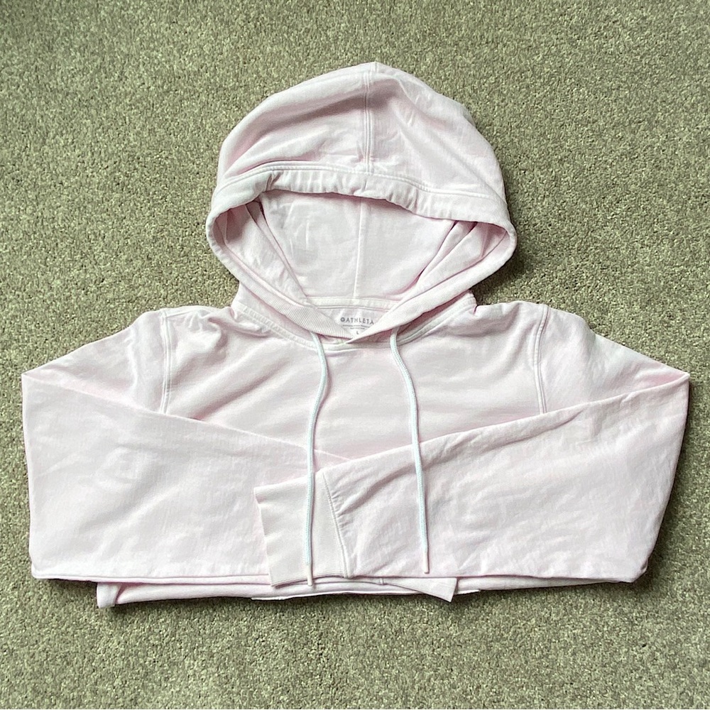 ATHLETA Hooded Sweatshirt, Women’s Size Large, Light Pink - Picture 2 of 4